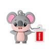 GARRULAX USB Flash Drives, 16GB/32GB/64GB/128GB Silicone USB2.0 High Speed Thumb Memory Stick Pen Date Storage Pendrive U Disk (Cute Koala, 32GB)