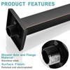 BESTILL 12 Inch Oil Rubbed Bronze Ceiling Mount Shower Arm