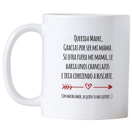 Casitika Regalo Para Mama de Dia de Madres o Cumpleanos. Funny Gift Ideas in Spanish for Mothers Day or Birthday. 11 oz Latin Mom Mug. Taza para Cafe Para Feliz Dia de La Madre.