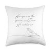 His Eye is on the Sparrow Throw Pillow