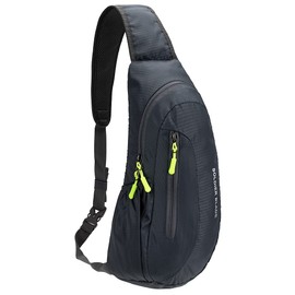 Gisdanchz Waterproof nylon sling bag backpack chest bag small men women for sports, travel etc
