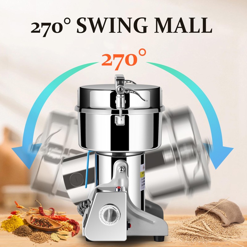INSELY 750g Grain Mill, flour mill grinder for home, Electric