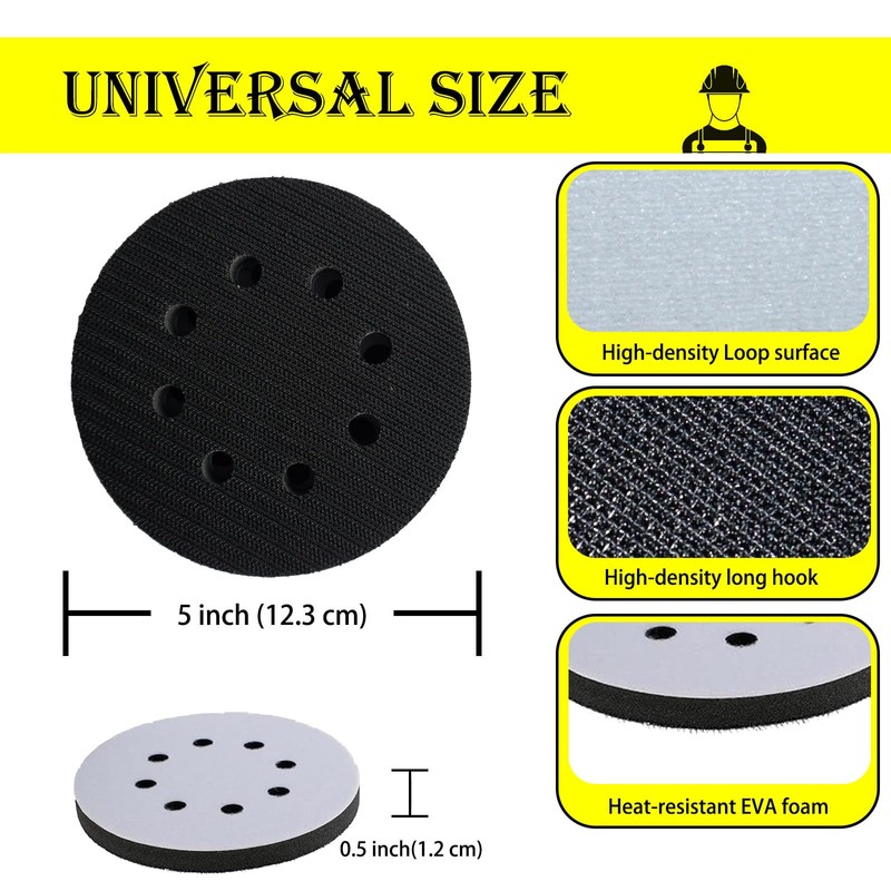 Crossarctic 5 Inch 8 Holes Soft Density Interface Pads Hook