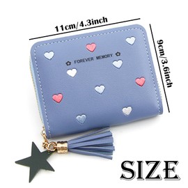 LHLZNB Elegant Women's Wallet & Small Purses for Women - Stylish Coin Purse Women, Kids Wallet, and Wallet for Women - Perfect for Everyday Use，Womens Purse，Girls Purse (Blue)