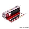Motique Accessories Diamond Patterned Fabric Lipstick Case with Mirror for