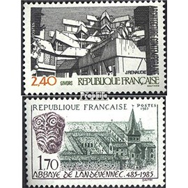 France 2495,2496 (complete.issue.) unmounted mint/never hinged ** MNH 1985 Architecture, Abbey (Stamps for collectors)