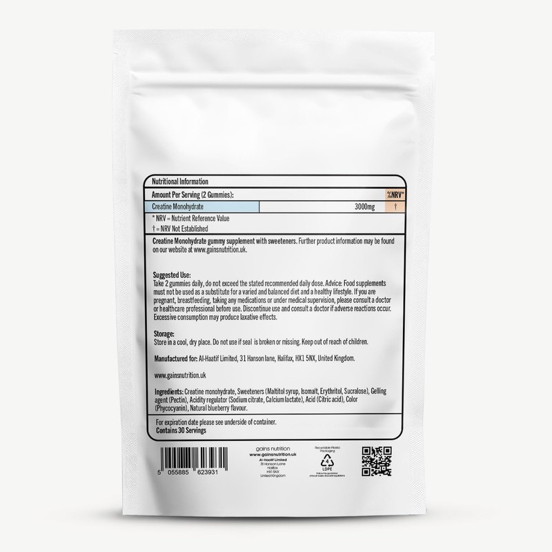 GN Creatine Gummies | 60 Chewable Creatine Gummies for Men