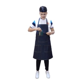 Sterling Sports® Mens Ladies Cotton Apron Cooking Chef Kitchen Baking BBQ Grill BAKEWARE Bar New Unisex (Oxford Denim)