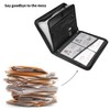 YUJHON Fireproof File Organiser, 13 Pockets Zippered Expanding File Folder,
