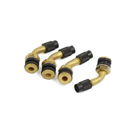 Motoforti Motorcycle ATV Brass Bent Angled Tubeless Tyre Tire Valve Stem 4pcs Long-lasting
