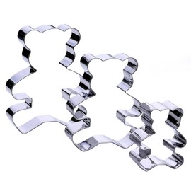 Three Bears Cutter Set, 3 Piece, Stainless Steel