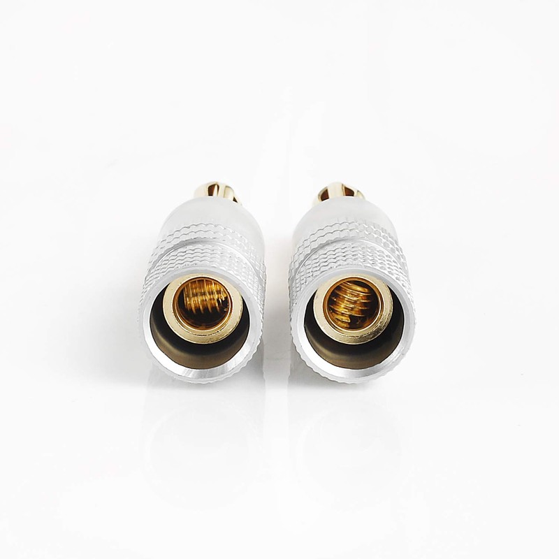 CHUNGHOP 4PCS Banana Cable Plugs, Audio Jack Connector, Dual Screw