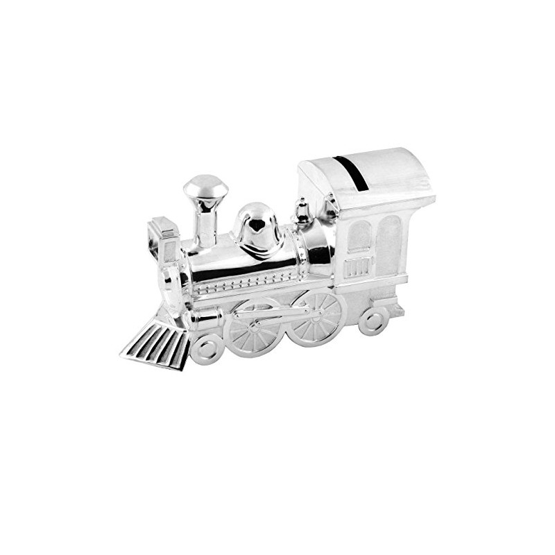 Silver Plated Train Money Bank