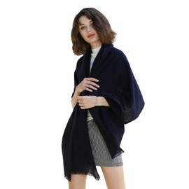 NUOHEMULE Cashmere Merino Wool Blend Shawl Wraps, 75"x27" Luxury Woven Travel Pashmina Shawls, All-Season Scarf for Women