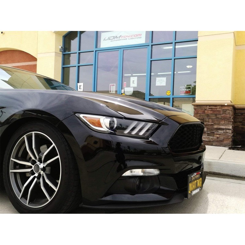 iJDMTOY No-Drill Front License Plate Relocator Bracket Compatible with 2015-2023