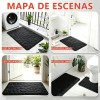 4 Piezas Tapete Baño Ultra Suave Antideslizante Absorbente