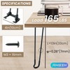 AMGSH Folding Hairpin Table Legs 12.6" / 320 mm, 4PCS