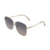Zealous Charm Square Sunglasses (Gold with Coffee Gradient Lens)