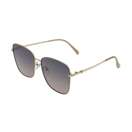 Zealous Charm Square Sunglasses (Gold with Coffee Gradient Lens)
