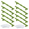 AchNau 10pcs Cabinet Handles Hole Centers 3-3/4",Bamboo Shape Kitchen Cupboard
