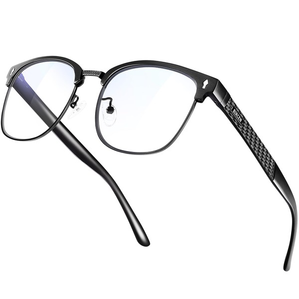 BIRCEN Blue Light Blocking Glasses: Al-Mg Metal Clear Bluelight Computer
