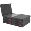 NUSWOR Stackable Tape Storage Boxes - Dust-proof Racks with Lid