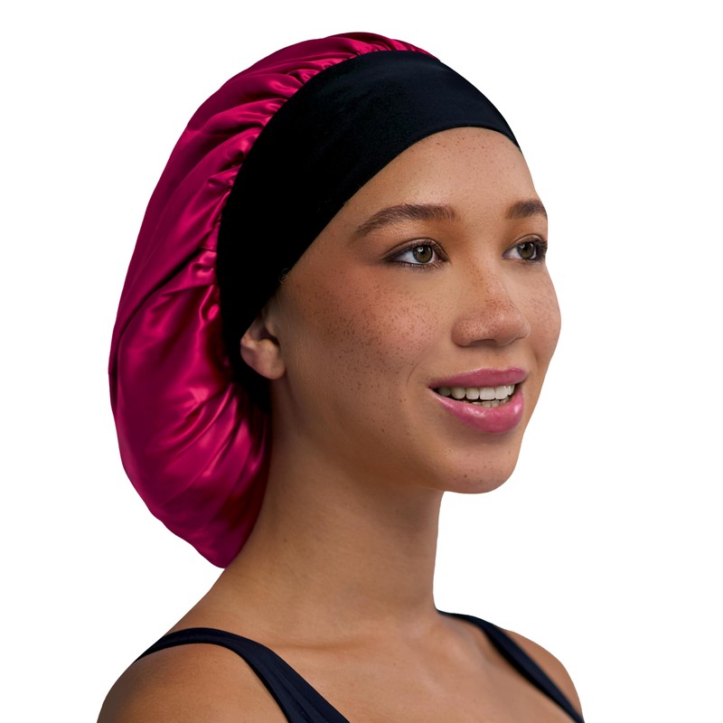 Firstline Firstline evolve fuchsia satin wide edge bonnet, Pink