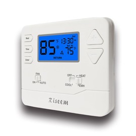 7 Day Flexible Programmable Thermostat, 2 Heat/1 Cool Heat Pump Or 1 Heat/1 Cool Conventional Systems, Blue Backlight