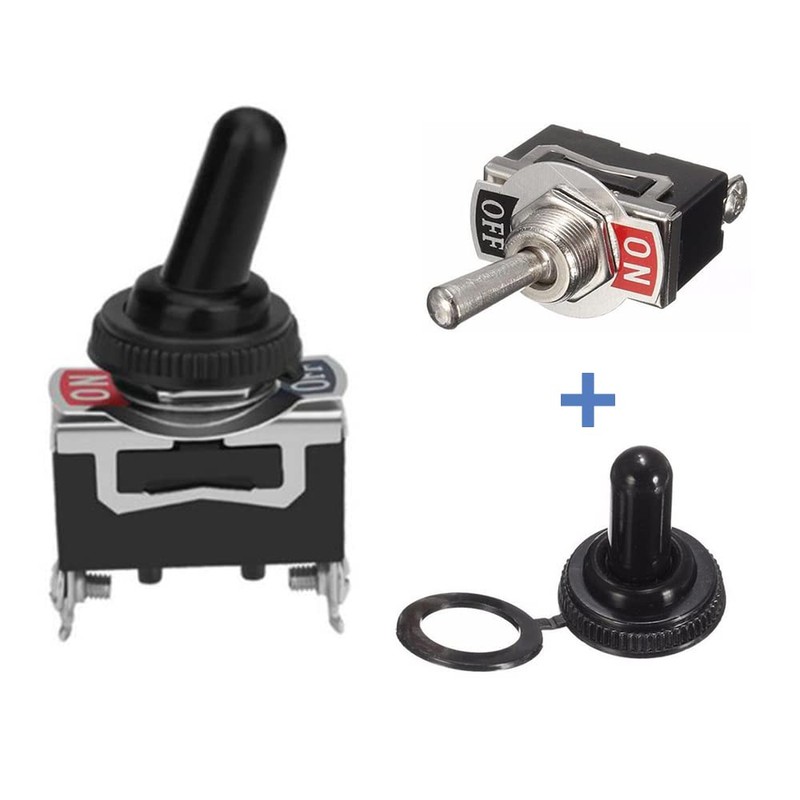 Car Toggle Switches 12-24V/15A 2 Pin Rocker Toggle Switch with