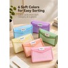SortRax Plastic Expanding File Folders, 2.76" Expansion, Letter/A4, 6-Pack