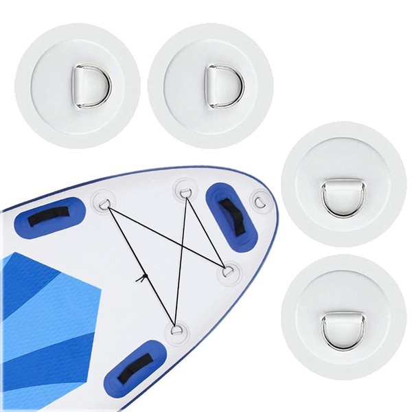 Hezhou Pack of 4 D-ring pad patches for gluing, D-ring