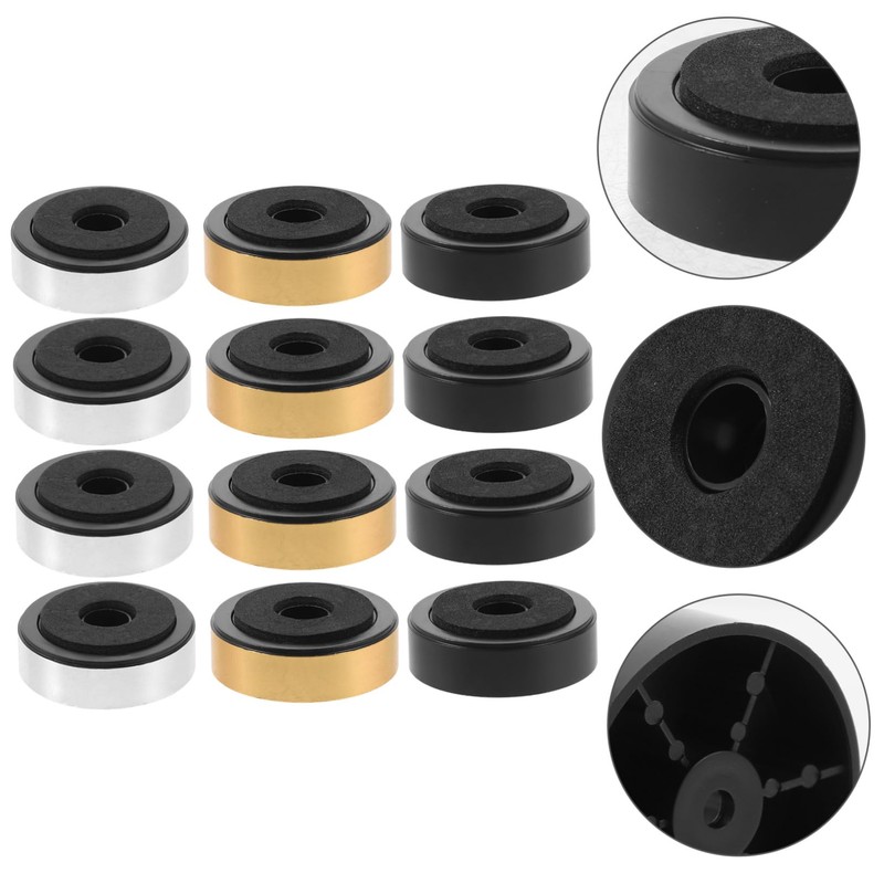 LABRIMP 12pcs Speaker Isolation Feet Pads Sturdy Shock Absorption Bumpers