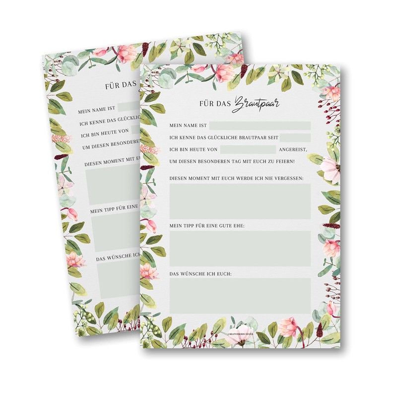 CreativeRobin Wedding Wishes for the Bride and Groom, Wedding Game