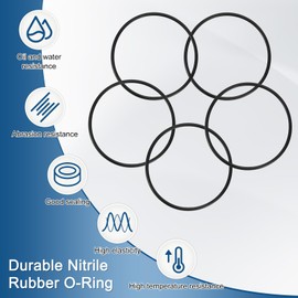 M METERXITY 20-Piece Nitrile Rubber O-ring, 1.8 in (45 mm) Inner Diameter, 1.9 in (47 mm) Outer Diameter, 0.08 in (2 mm) Width, Metric Sealing Washer Gasket for Automotive Machinery/Water/Faucet/Air