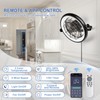 Wall Mount Fan with Remote/App Control, 16" Quiet Wall Mounted