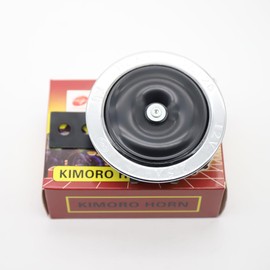 LVEE DL126 90MM Universal Motorcycle Electric Horns Waterproof IPX7 Round Loud Speaker 12V 3A 105db Big horn for Motorcycle ATV scooter UTV bike alarm horn (Black and silvery)