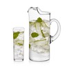 Libbey Modern Bar Highball Glasses Set of 6 and Pitcher,