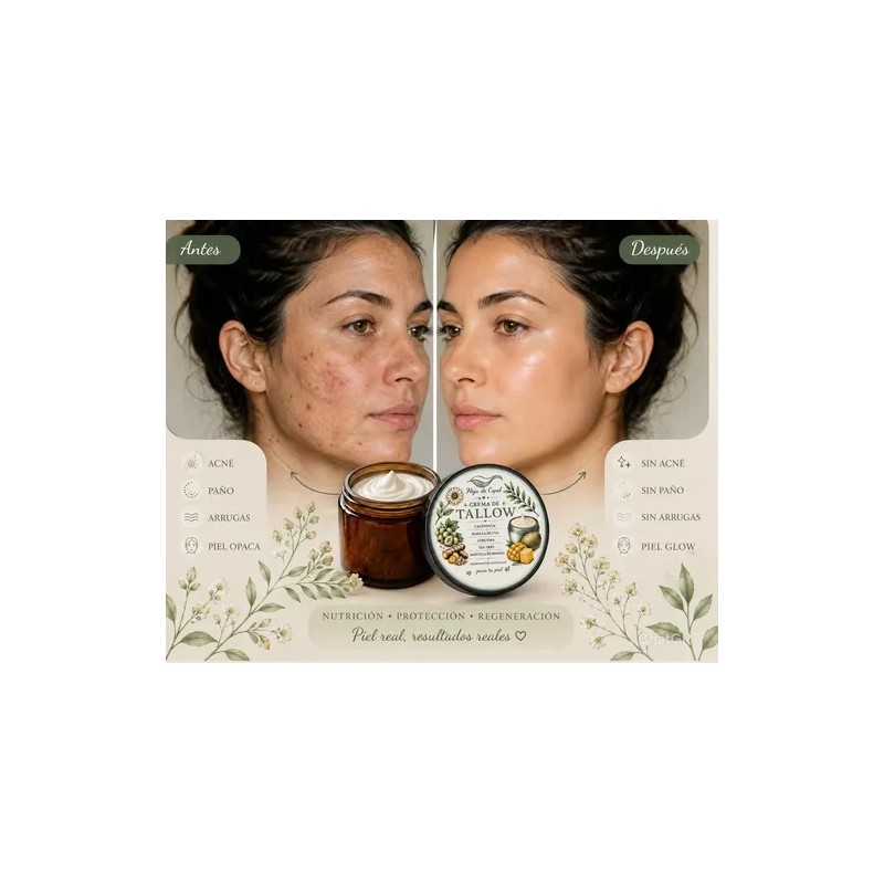 Crema Natural De Sebo De Res Alimentado Con Pasto Tallow