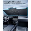Cimesen Car Windshield Sun Shade - Foldable Retractable Sedan SUV