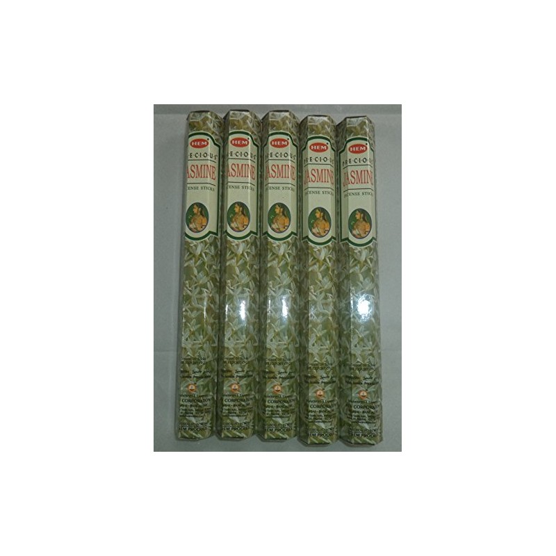 HEM Precious Jasmine 100 Incense Sticks (5 x 20 stick