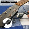 MECCANIXITY 4 Pcs Black+White Guitar String Winder Cutter Pin Puller