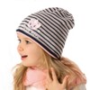 AJS Knitted Hat Children's Hat Transition Hat Cat Striped Spring