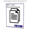 Marketing Holders Wall Sign Holder 8.5" x 11" Itineraries or