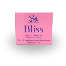 SPIRITUAL AFFINITY, Bliss Lavender and Bergamot Body soap | Nourishing Skin Care | Handcrafted Soap Bar for Relaxation and Serenity