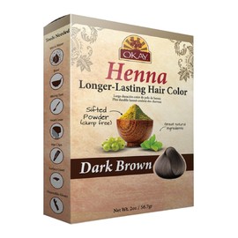OKAY LONGER LASTING HENNA COLOR Dark Brown 50gr / 2oz