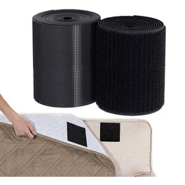 TEUVO Velcro Tape Sewing for Fabrics and Clothing, Non-Stick Velcro for Sewing for Crafts, DIY and Sewing Projects, 11 cm Wide, 2 m Long