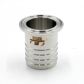 HFS(R) 1.5" Tri Clamp to 1.5" Hose Barbed Adapter Sanitary Hose Barb Pipe Fitting Stainless Steel 304