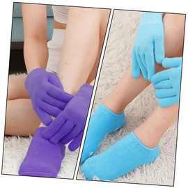 FOMIYES Intensive Hydration Gloves Socks Dry Mitts Spa Gloves for Women Moisturizing Gel Socks 2 Sets