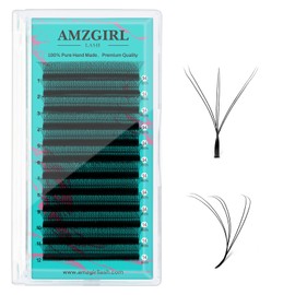 Lash Extensions Cashmere Volume Lash Extensions,6DW Premade Eyelashes Rapid Blooming Volume Eyelash Extension Mixed Tray/Single Length C D Curl for Lash Technicians(14mm)