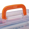 Relaxdays 1 x Transparent Plastic Box, 9 Compartments, Tool Box,